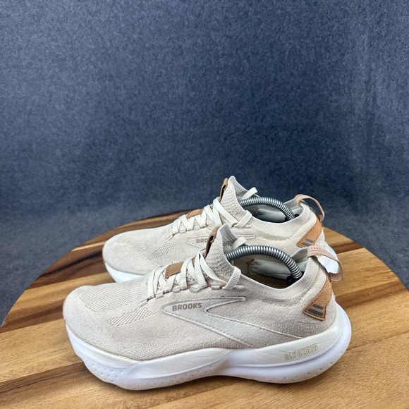 Brooks Glycerin StealthFit 21 Shoes Womens Size 7.5 B Beige Sneakers Athletic - Picture 7 of 11